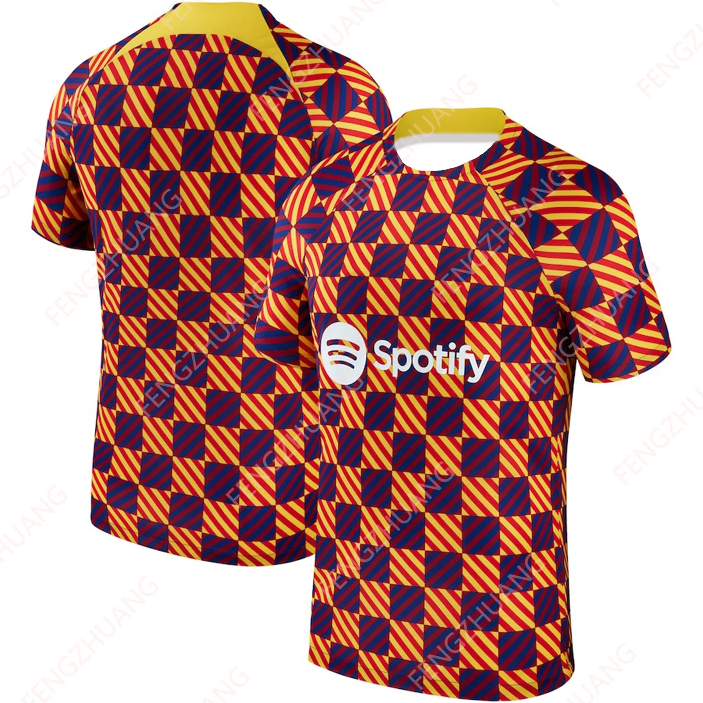 2024/25 Barcelona Man Outdoor Sweat Absorbent Quick Dry Soccer Jersey Unisex  Summer Classic Casual Loose Exercise Jersey T-Shir