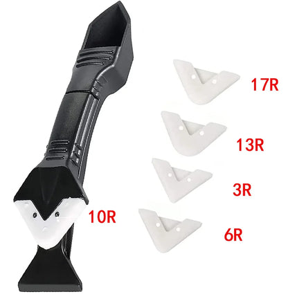 Calafetagem Finisher Tool Set, 5 em 1, Raspador De Silicone, Selante Suave, Kit De Reboque, Remoção De Molde De Piso, Conjunto De Ferramentas Manuais