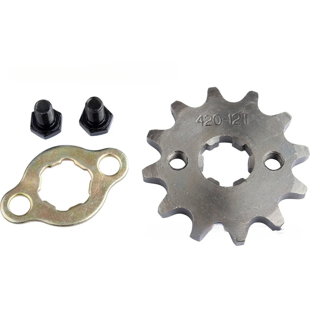 Front Engine Sprocket for Pit Dirt Bike, Replacement Accessories, 420, 10, 12, 13, 14, 15, 16, 17, 18, 19 Tooth, 17mm, 70cc, 110cc, 125cc