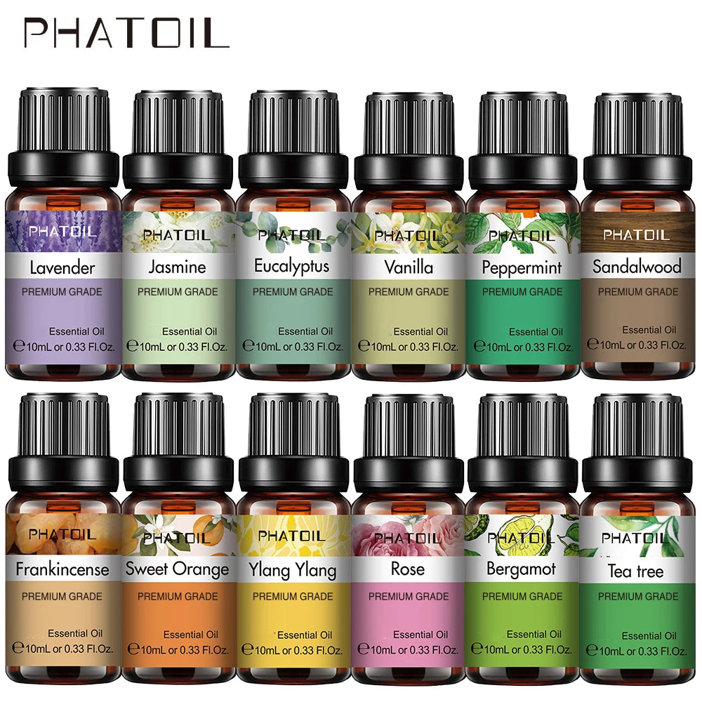 Óleo Essencial de Lavanda 10ml – Puro e Natural para Difusor e Umidificador (Aromaterapia) – Também disponível em aromas de Jasmim e Baunilha – Ideal para velas e sabonetes artesanais