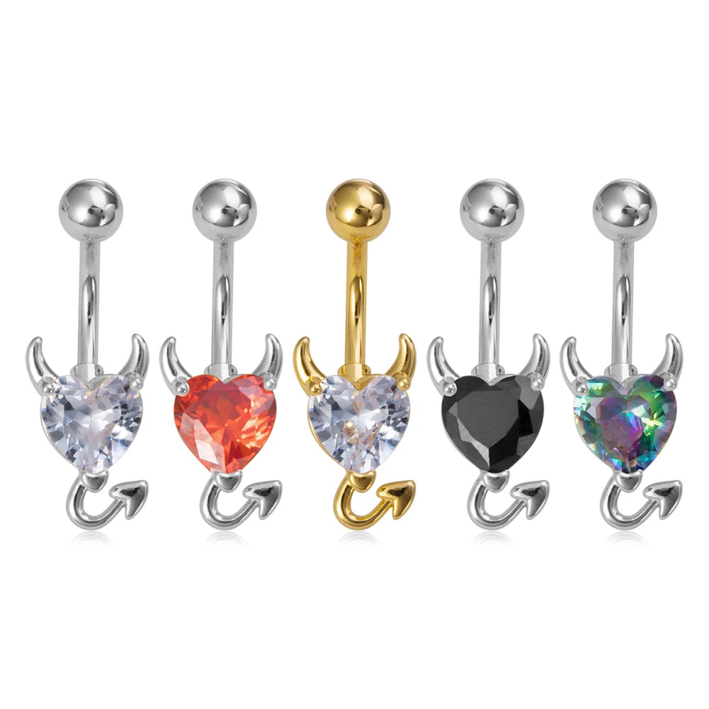 5Pcs 14G Navel Piercing Jewelry Set Sexy Colorful Acrylic Belly Piercing for Women 316L Surgical Steel Bar Belly Button Rings
