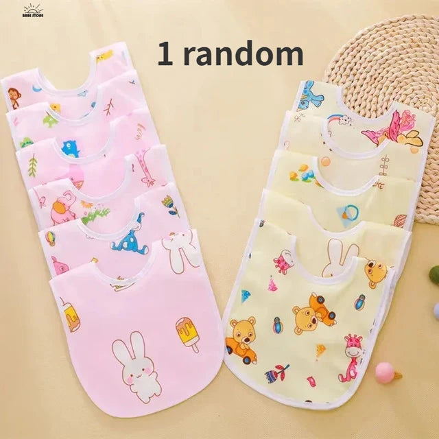 Baberos de terciopelo de cristal en forma de U, impermeables, para bebés de 0 a 3 años, para eructar, 1 unidad 