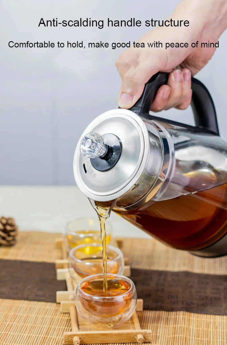 Teteras Hervidor eléctrico Hervidor de agua de vidrio Cafetera térmica inteligente Hervidor de agua de 220 V Electrodomésticos de cocina Infusor de té