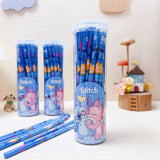 12pcs/30pcs Anime Pencil Lilo & Stitch Series Kids Stationery Pen School Supplies Cute Pencil Sharpener Toys Birthday Gifts