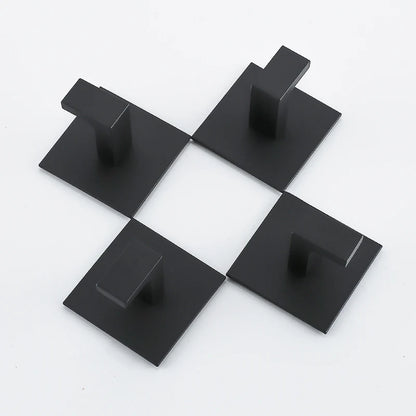 Black Self-Adhesive Wall Hooks For Hanging Keys Clothes Hanger Door 3M Robe Hook Coat Rack Towel Holder Bathroom Accessories