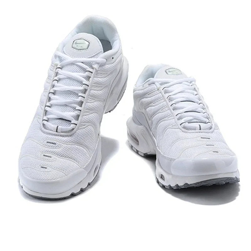 Zapatillas Nike Air Max Plus TN para correr, clásicas, negras triples, para exteriores, para correr, caminar, deportivas, para mujer y hombre.