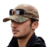 1/2pcs New Men's Camouflage Baseball Cap Breathable Sunscreen Hat Outdoor Sports Hunting Hiking Camping Beach Fishing Sun Hat