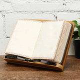 Bookends Jumon Bamboo Reading Desk Holder Sturdy Bookstand Textbooks Lightweight Portable Adjustable Book Cookbook Stand