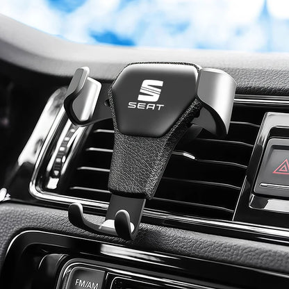 Gravity Car Phone Holder Air Vent GPS Stand Accessories For Seat Ibiza 6l 6J Leon Mk3 mk2 5F Cupra Alhambra Ateca Arona Tarraco