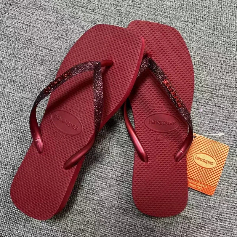 Women's flip flops Havaianas outdoor anti slip beach slippers