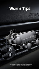 Gravity car phone holder air vent mount cell phone holder in car mobile support for iPhone 13 12 Xiaomi universal GPs stand