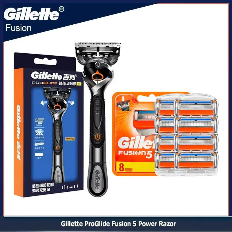 Gillette Fusion 5 Proglide Power Razor for Man Manual Shaver Flexball Beard Precision Clean Safety Straight Shaving Machine