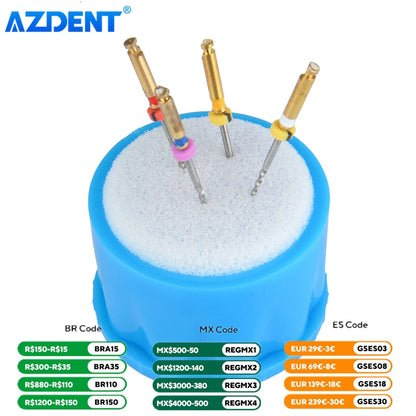 Dental Root Canal File Stand AZDENT Cleaning Dental Lab Autoclavable Round Endo Root Canal Holder