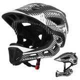 Lixada Kids Full Face Helmet Detachable Children Sports Safety Bike Helmet Protective Gear for Cycling Skateboarding Roller Skat