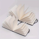 300g 24 Pages of Wood Pulp Watercolor Hand Ledger Portable Outdoor Sketching Watercolor Soft Shell Antique Style Thickeneded Square Medium Coarse Grain Flap Pocket Pants Travel Drawing Notebook