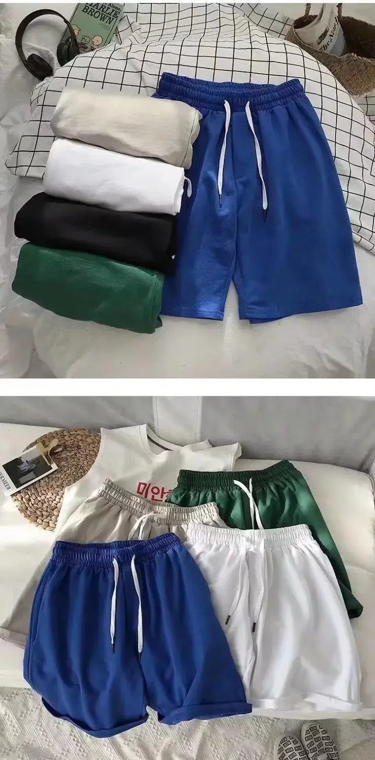 Trendy Brand Casual Loose-fit Men's Shorts Summer Home Comfort Sweatpants Sleepwear Stylish Five-piece Pants