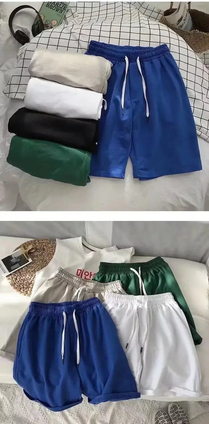 Trendy Brand Casual Loose-fit Men's Shorts Summer Home Comfort Sweatpants Sleepwear Stylish Five-piece Pants