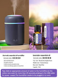 300ml Aromatherapy Diffuser Humidifier Air Purifier Car Home Use Seven-color Light Aromatherapy Essential Oil
