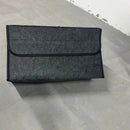 Gray Anti Slip Compartment Boot Storage Organizer Tool Car Storage Bag Car Trunk Organizer Soft Felt Storage Box Car Accessories