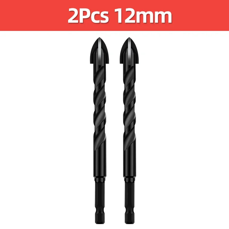 Cross Hex Tile Drill Bit For Glass Concrete Ceramic Tile Hole Opener Tungsten Carbide Hard Alloy Bits Set Tools 3 4 5 6 8 10 12mm