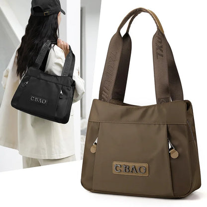 New Women's Bag Luxury Designer Oxford Cloth Handbag Women Shoulder Bag High Quality Fashion Solid Color Female Bags