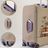 Book and daisy patterned luggage protection case, suitable for 18-32 inch luggage cases, luggage handle gloves, travel accessori