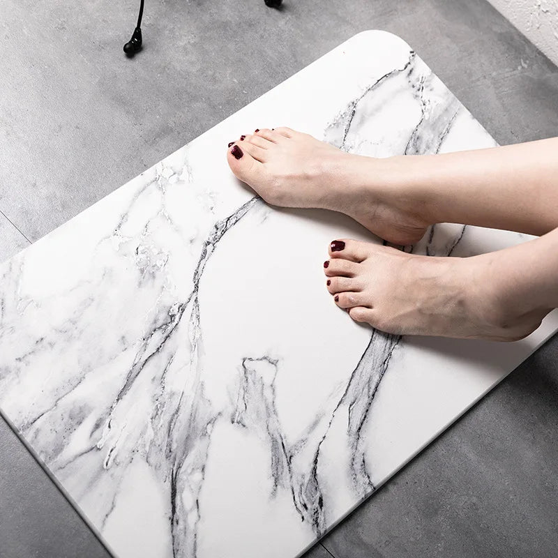 Ultra Non Slip Bath Mat Super Absorbent Bathroom Rug Quick Dry Stone Bathroom Mat 100% Diatomaceous Earth Shower Rug ﻿ 발매트