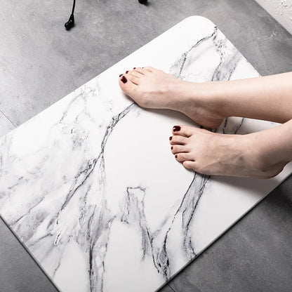 Ultra Non Slip Bath Mat Super Absorbent Bathroom Rug Quick Dry Stone Bathroom Mat 100% Diatomaceous Earth Shower Rug ﻿ 발매트
