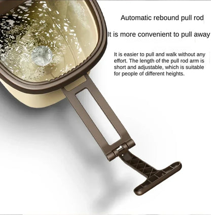 Flat Squeeze Mop 360 Degree Rotatable Stainless Steel Basket Microfiber Pads Cleaning Floor Mop Bucket Extended Handle Home