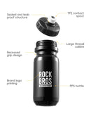 ROCKBROS Cycling Water Bottle 600ml Lightweight Bottle With Dust Cover Gym Water Kettle Drink Outdoor Sports Bike Accessories