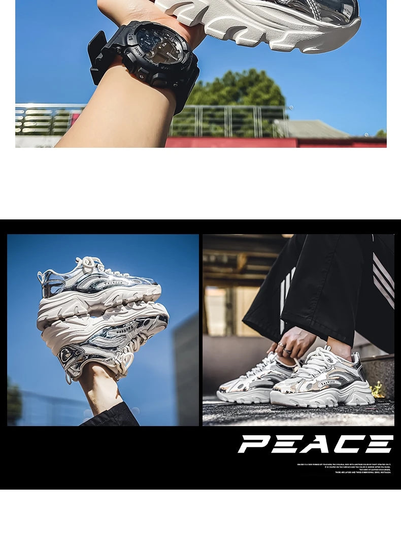 Men's Casual Shoes Sneakers for Men Trendy All-match Man Sports Shoe Hard-wearing Easy To Clean EAEOVNI Main Push Male Sneaker