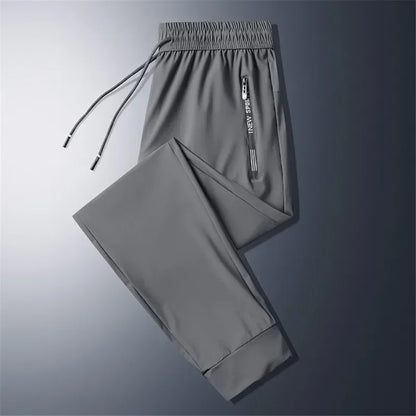 Verão legal calças dos homens 8xl mais szie sweatpants moda casual calças estiramento masculino tamanho grande 7xl 8xl calças de verão preto cinza