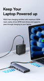 Baseus USB Hub DP 4K Dual HDMI Adapter 11 in 1 Splitter RJ45 USB 3.0 PD 100W Docking Station for MacBook Pro Air M2 M1 USB C HUB