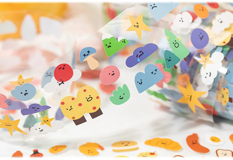 1Pc Sign In Mood Series Washi Tape Kawaii Paper Decorative Collage Adhesive DIY Scrapbooking Hand Made Masking Child Stationery