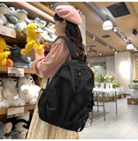 Large Capacity Schoolbag for Boys and Girls, High School and College Students, Simple Casual Sports Backpack, Fashion Travel Backpack