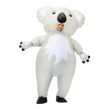 Adult Cute Animals Inflatable Costume Bunny Zebra Shark Bee Koala Cosplay Funny Suits For Halloween Purim Fancy Mascot Costumes