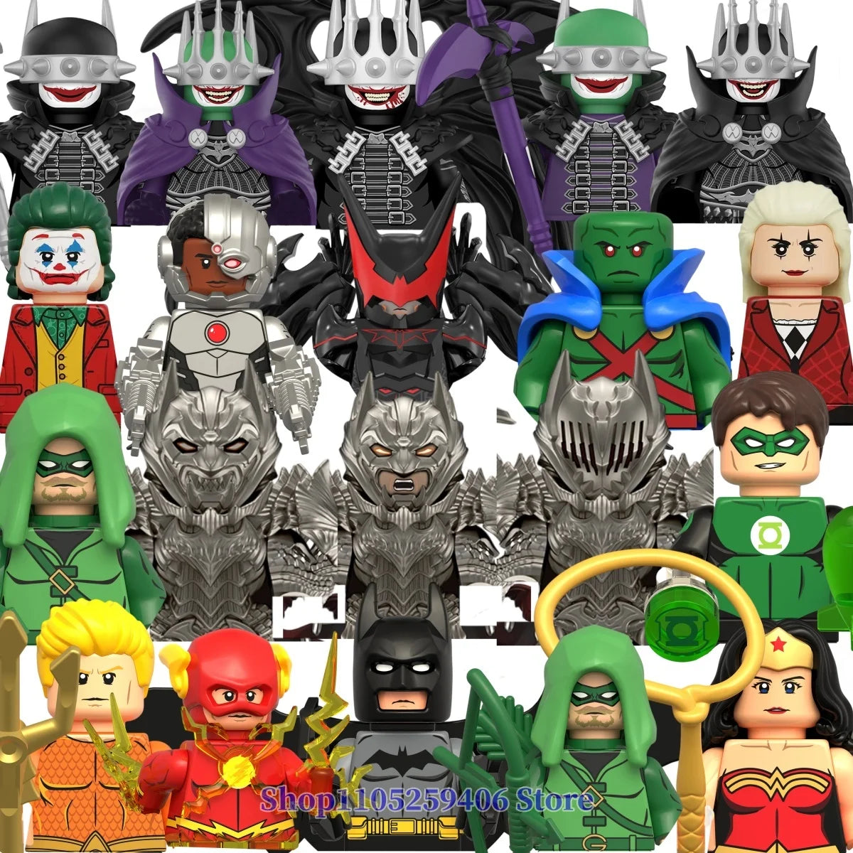 Hot-sale Brick block toys Superhero DC character Hellbat Green Arrow building block collectible limited edition gifts