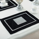 Heat Resistant Dining Table Mat Diamond Embedded Anti Slip Western Dining Pad Cushion Home Use Tablecloth Accessories