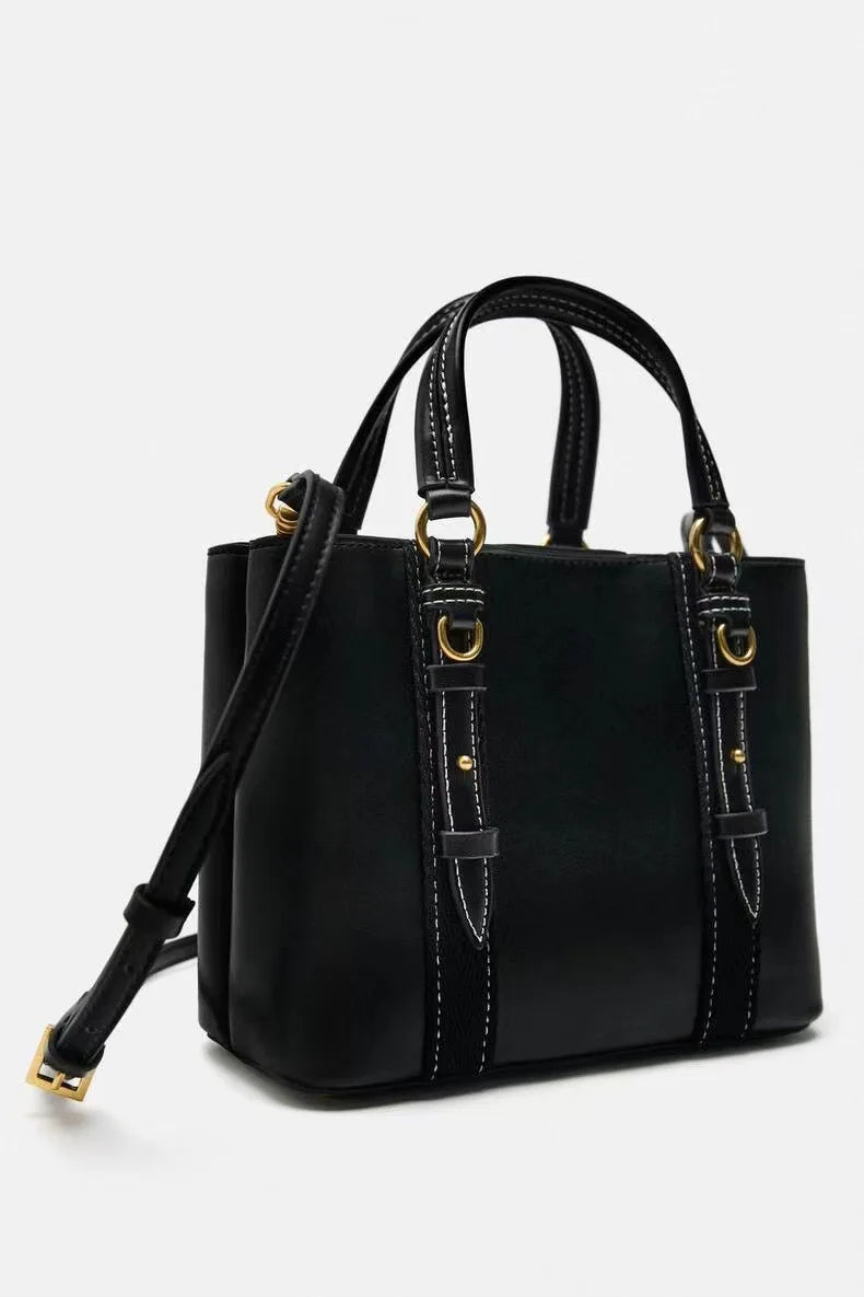Bolso de diseñador de lujo para mujer, de piel sintética suave, tipo cubo, de alta calidad, tipo bandolera