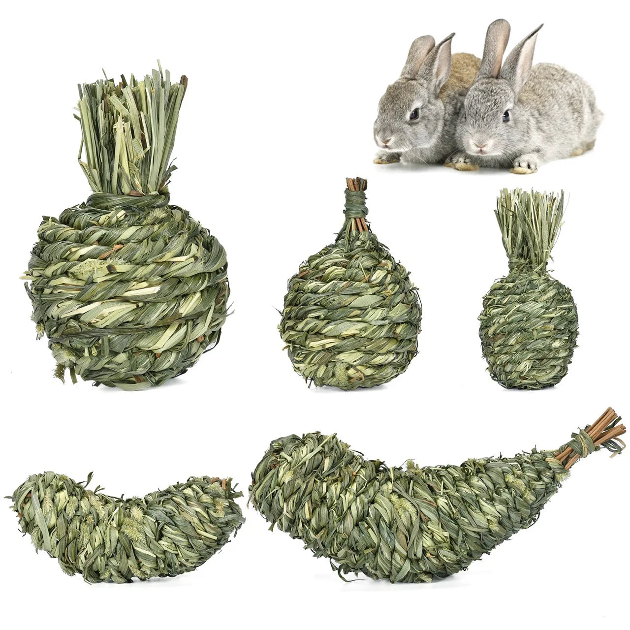 Small Animal Chew Toys For Ribbit Bunny Hamster Guinea Pigs Chinchillas Tooth Cleaning Molar Grinding Toys Samll Pet Supplies
