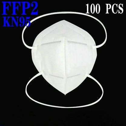 FFP2 headband Mascarillas CE KN95 Mask Black White 5 Layers Face Mask KN95 Filter Respirator mouth Mask Adults filter