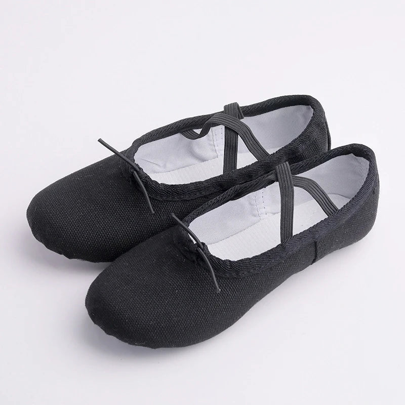 Women Ballet Shoes Girls Dance Slippers Sole Divided Gymnastics Yoga Dance Shoes Canvas Children Adult Ballerina Shoes