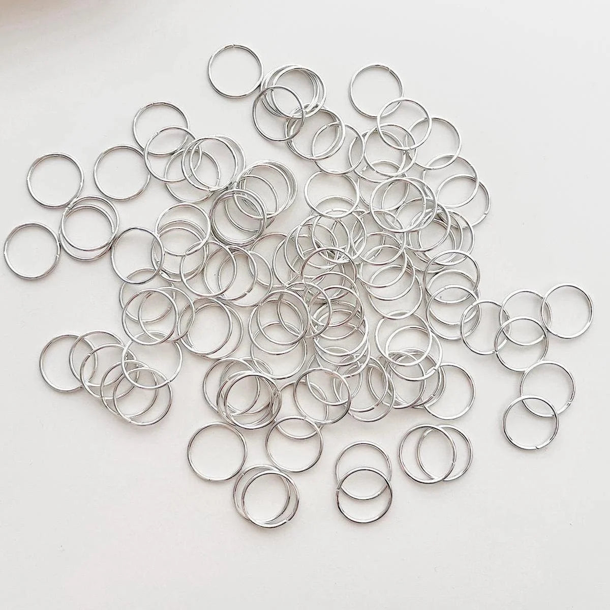 Anel de cabelo de salto aberto de metal 50 peças, dreadlocks contas trança de cabelo anéis clipes dread locks trança de cabelo punhos decoração/acessórios