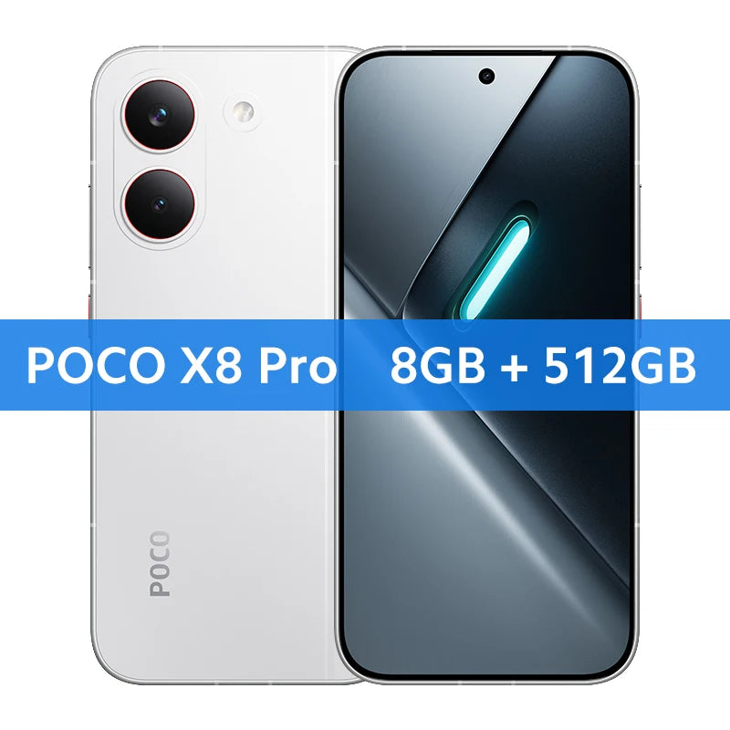Global Version POCO X8 Pro 6500mAh battery W HyperCharge 50MP hand camera Supports NFC
