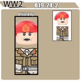 WW2 Military Soldier Figures Building Blocks Soviet British Army German Camouflage Warrior Infantry Accessories Bricks Toys Gift