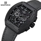 NAVIFORCE Luxury Brand Men's Sports Watch Quartz 24-Hour Chronograph Waterproof Male Wristwatches Date Display Clock Reloj Hombre