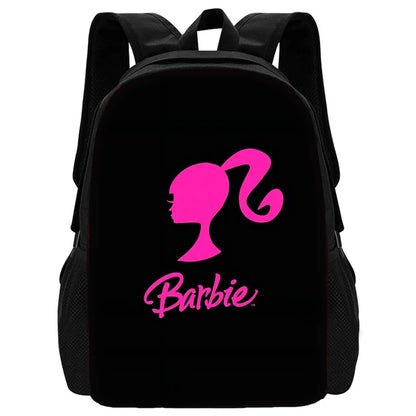 Cartoon Dolls 3 pcs set Child School Backpack with Lunch Bags Pencil Bags B-Barbies School Bags for Boys Girls Best Gift