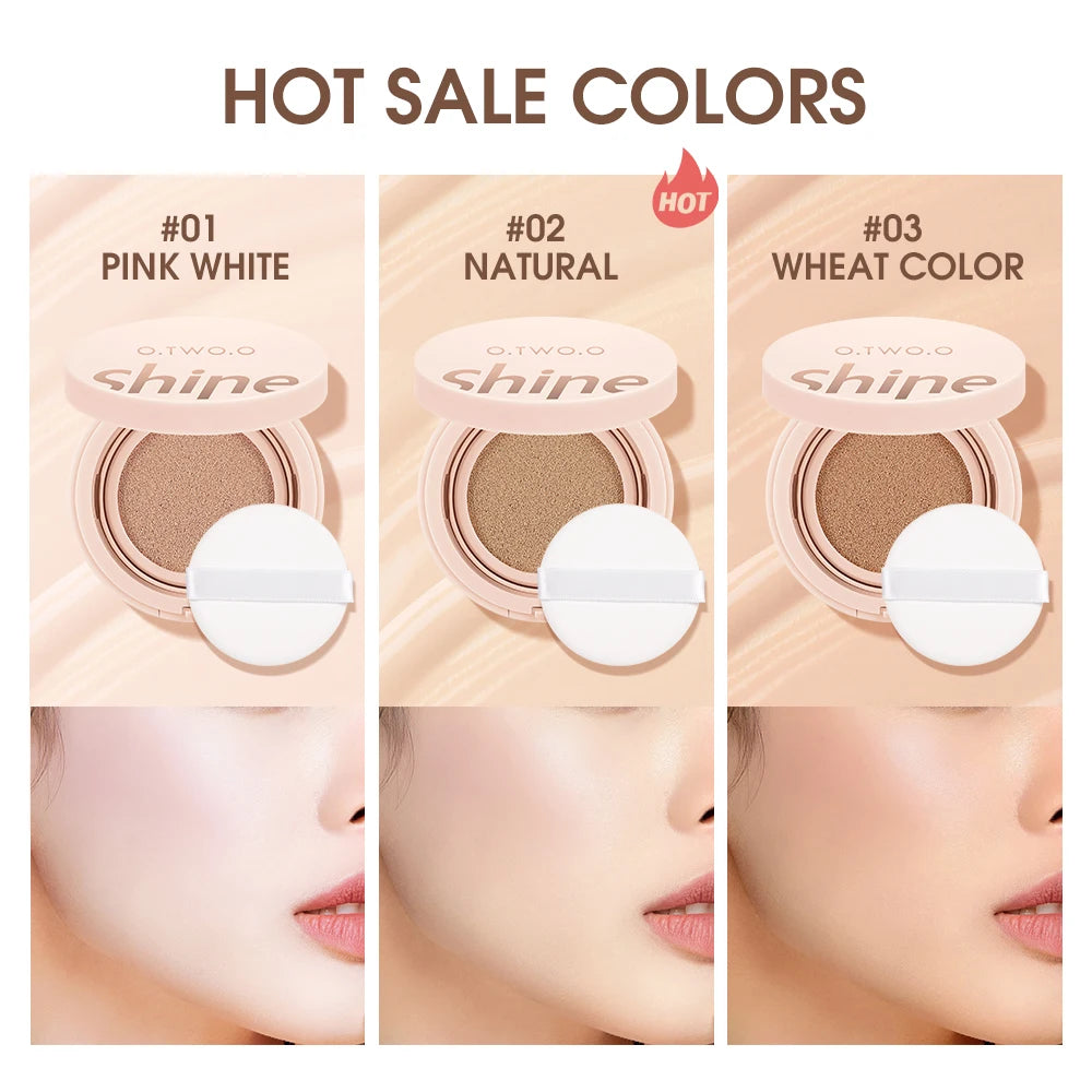 Wholesale O.TWO.O Air Cushion BB Cream 3 Colors Fuller Coverage Waterproof Long-lasting Concealer Cushion Compact Face Makeup