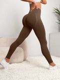 Leggings de yoga de cintura alta sin costuras para mujer, levantamiento de cadera, push up, fitness, deportes, ropa de gimnasio