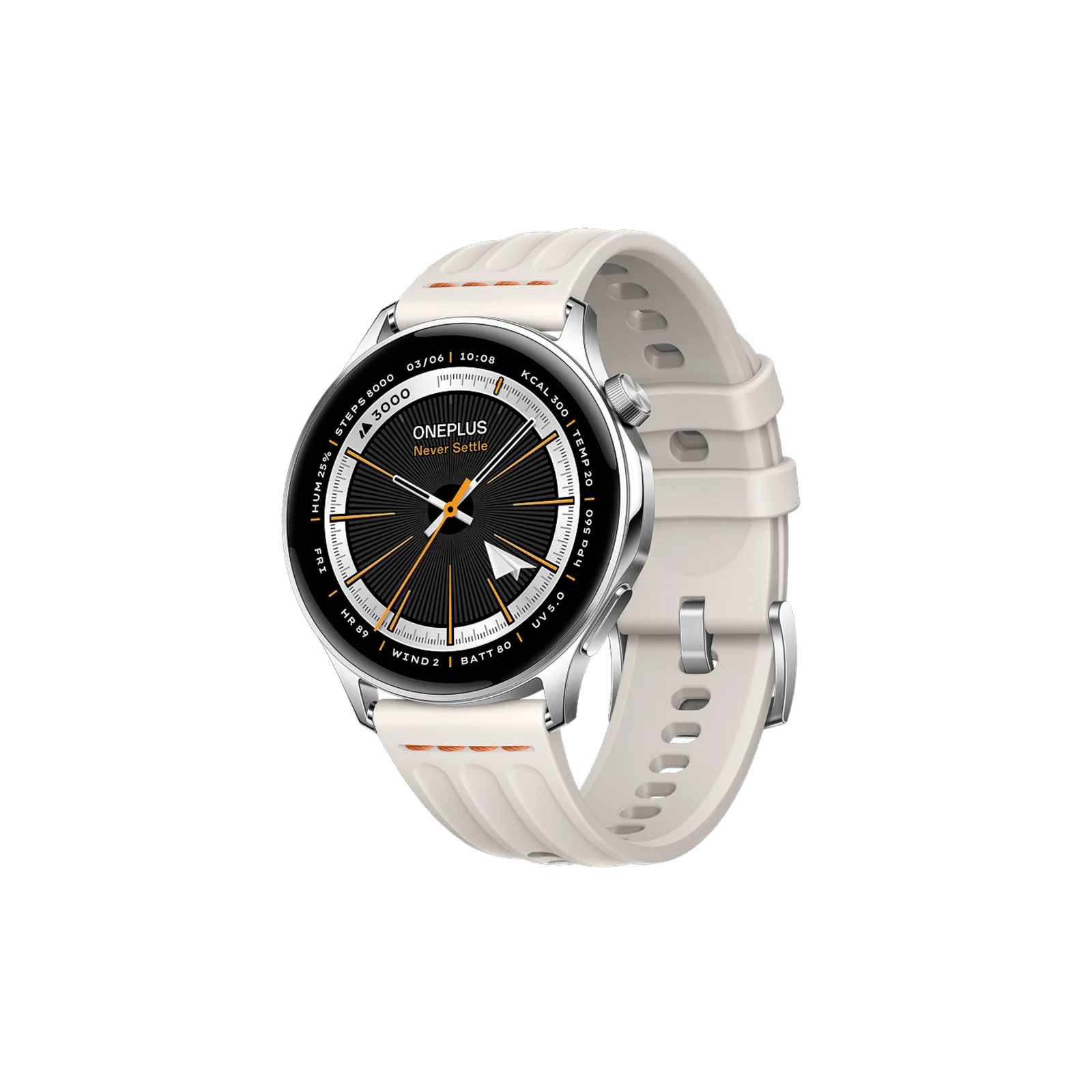 OnePlus Watch Lite SmartWatch (Versão Global), Tela de 1,46 polegadas, 59g, 10 dias de bateria confiável, Monitoramento de frequência cardíaca e oxigenação sanguínea.